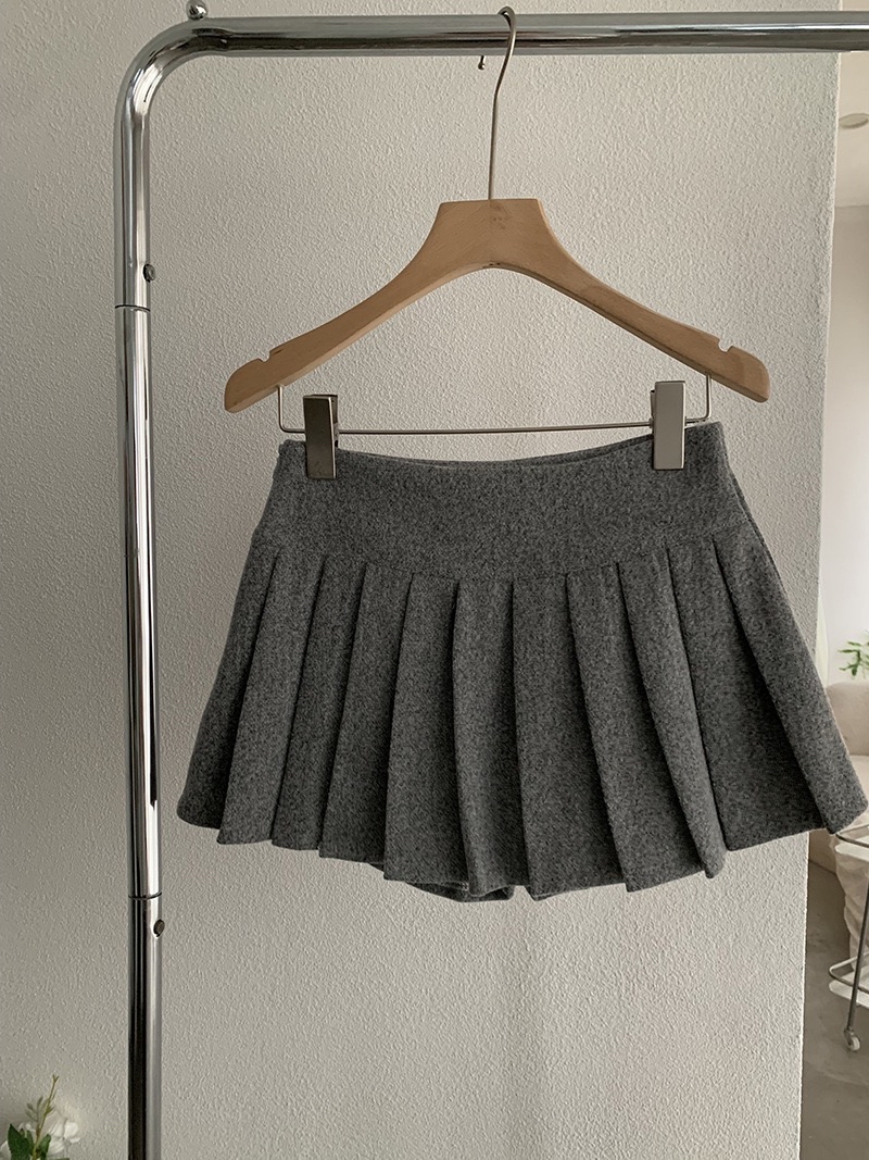 韩版百搭防走光百褶裙