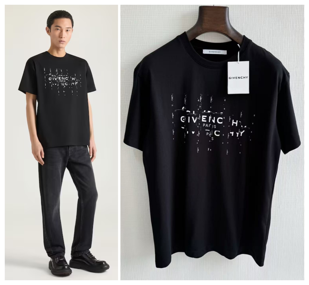 【頂級原單】GIVENCHY T-shirt In Cotton With Photographic Negative Print 純棉Tee