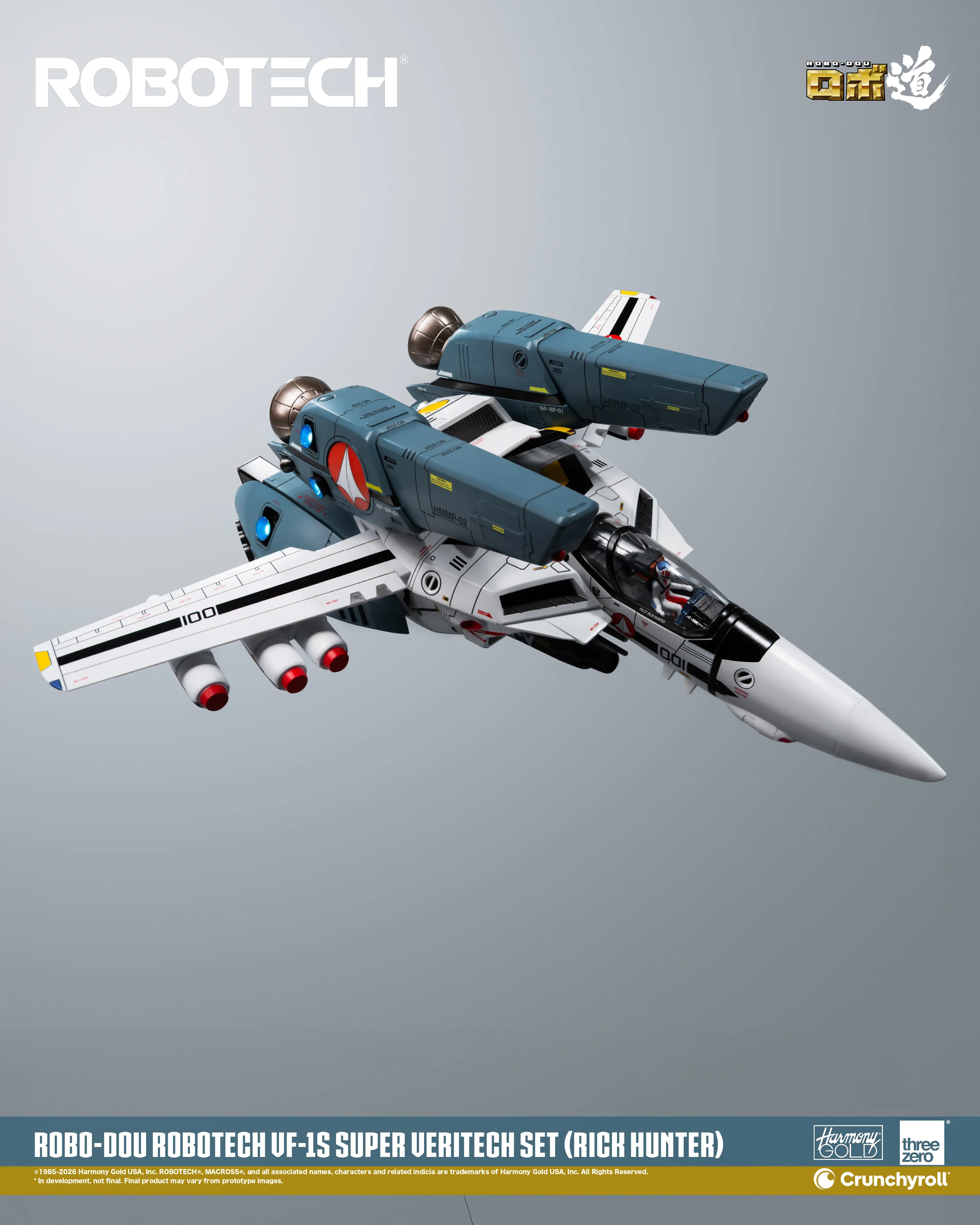 (預訂訂金 $700) (總價 $1786) threezero ROBO道 超時空要塞 Macross VF-1S 變形戰鬥機超級裝甲套裝 (獵龍 洛·福卡) (行版) ROBO-DOU Robotech VF‐1S Super Veritech Set (Rick Hunter Roy Fokker) (TZ-3Z0307) 