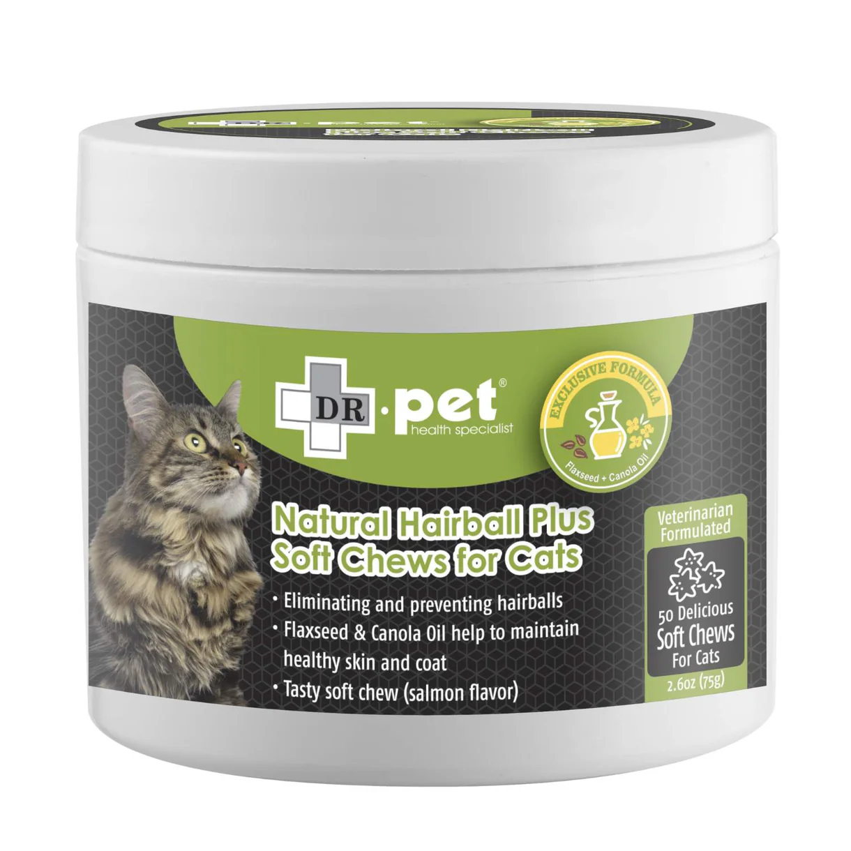 DR. pet  貓咪用 去毛球天然肉粒 50粒裝