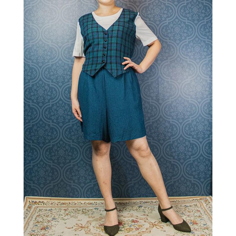 C.a. 1990s Miss Dorby Faux Three-Piece Jumpsuit Set (MU105-54)
