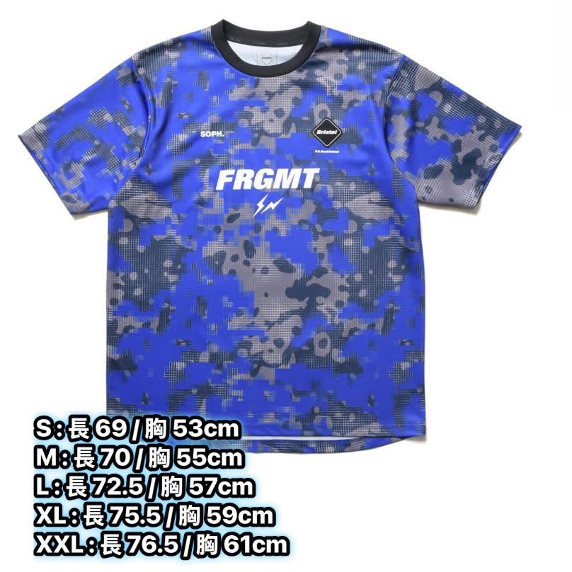 ウェア FCRB FRAGMENT CAMOUFLAGE S/S TOP XL FCRB