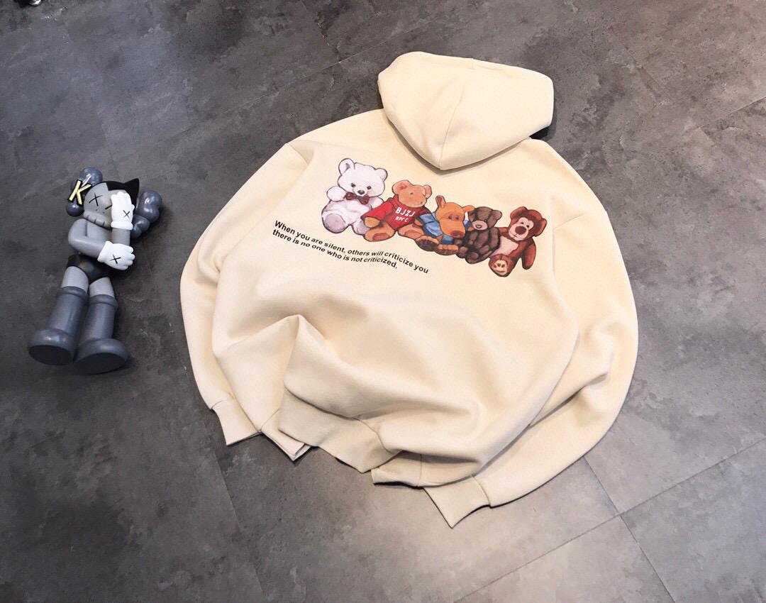 前後可愛五隻小熊連帽衛衣