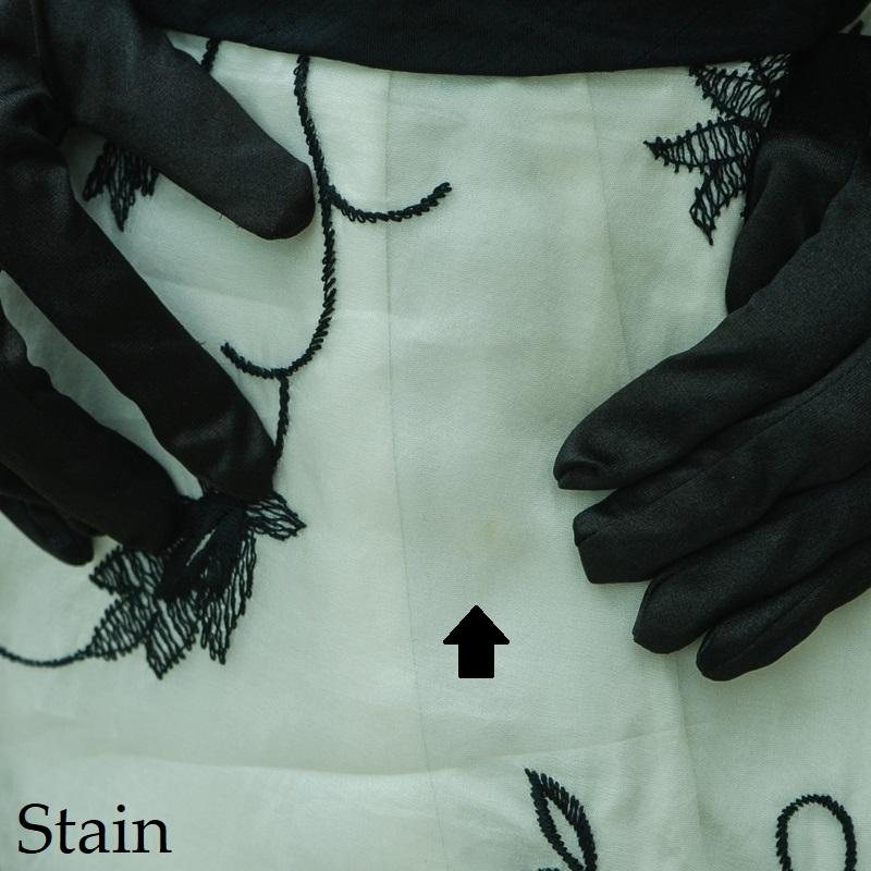 RARE！C.a. 1960s "Daymore" Black and White Embroidered Organza Cocktail Dress - New Old Stock from A. J. Freiman Department Store