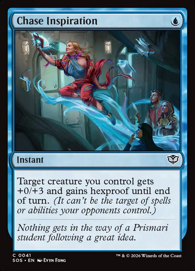 [EN] [Foil] Chase Inspiration [SOS-041] C