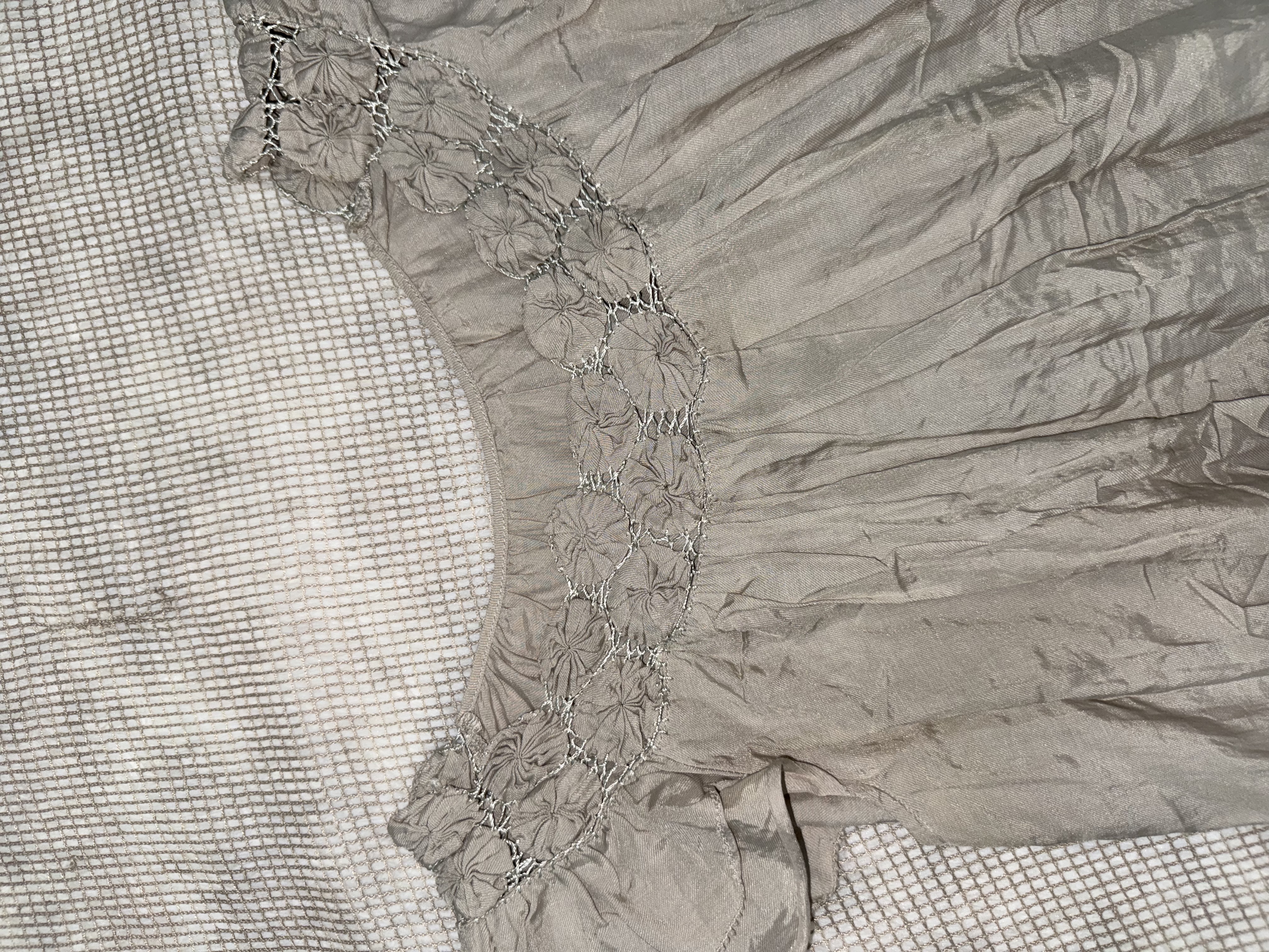 [On Sale]Mori kei Crochet-Trim Babydoll Dress