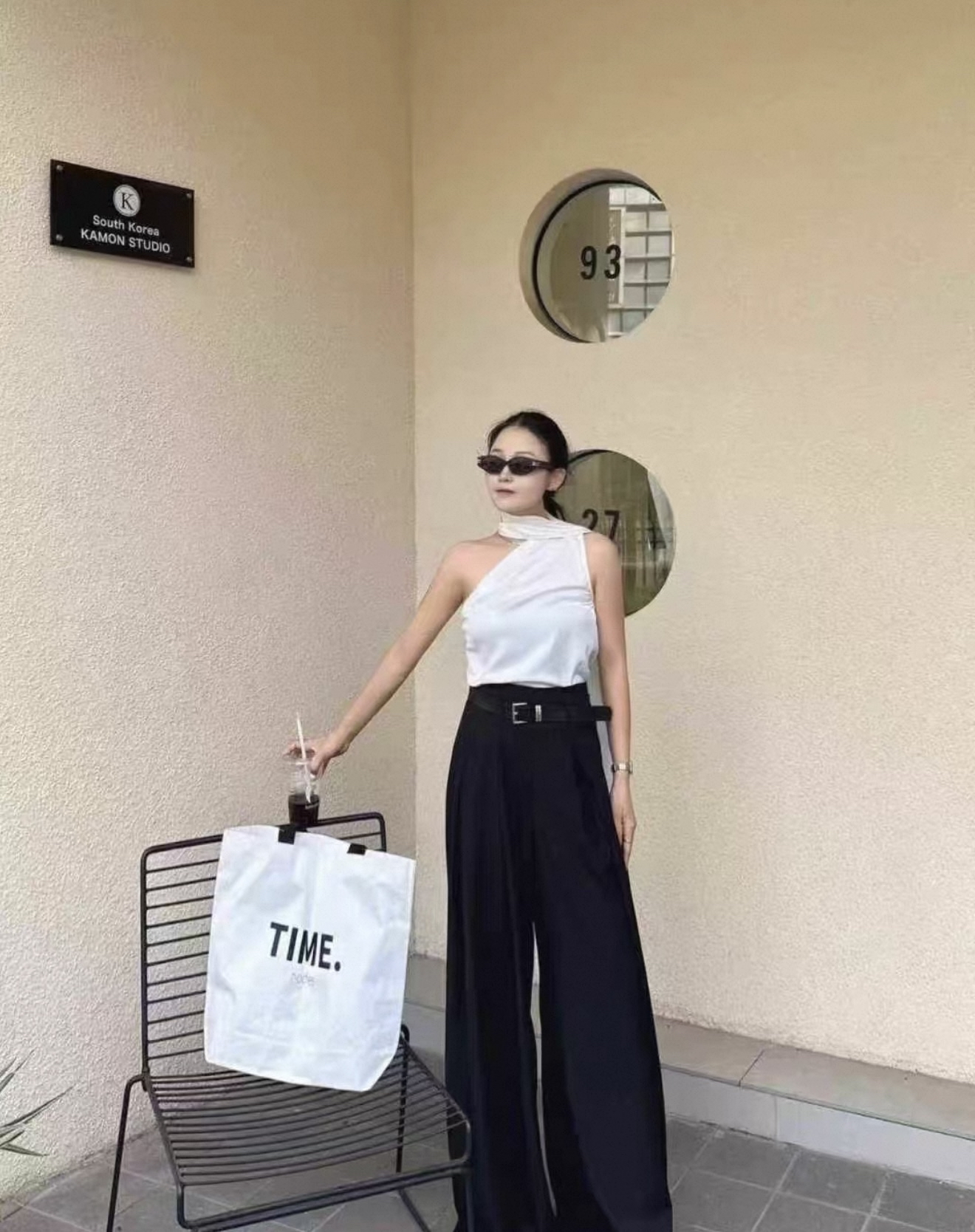 PT222西装韩版宽松裤