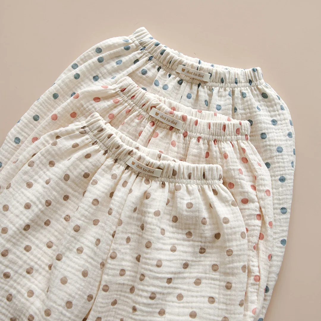 26S/S DTD泡泡波點系列-棉紗防蚊褲