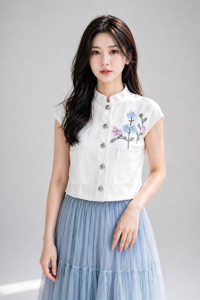 952 Ethereal Tiered Tulle Skirt