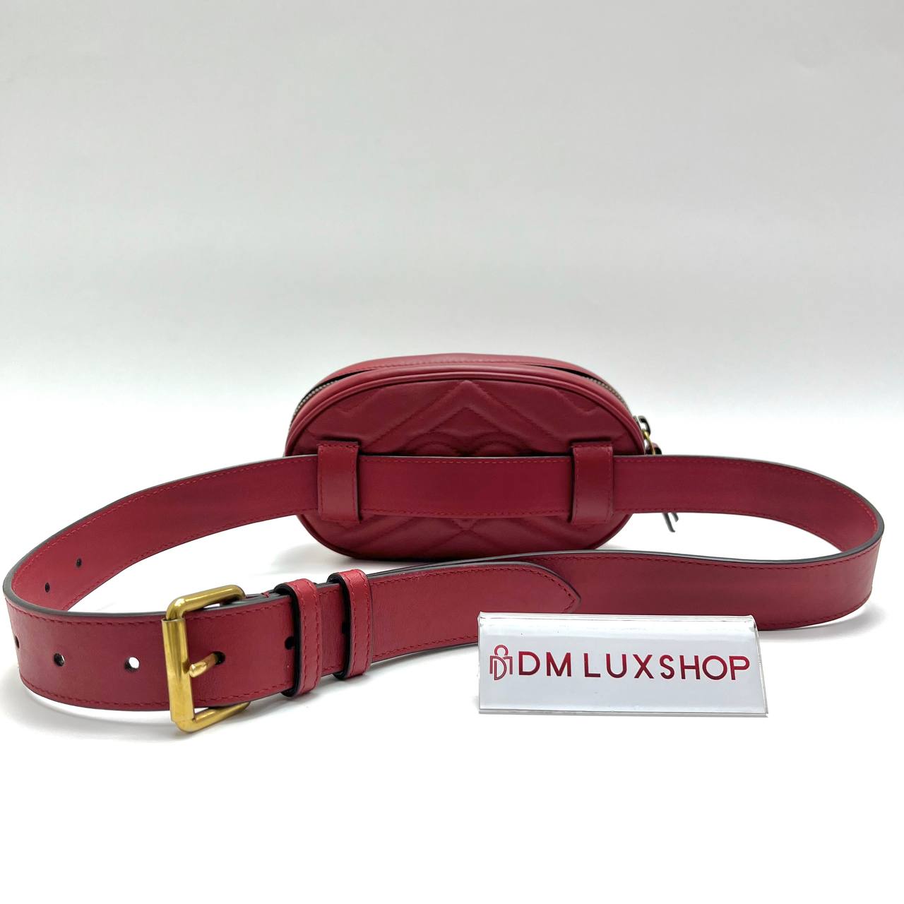Gucci Red GG Marmont Belt Bag (85cm)