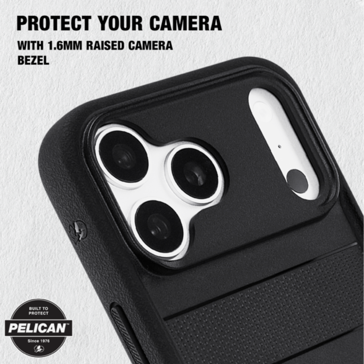 Pelican – iPhone 18 Pro Max / 17 Pro Max 手機殼 Protector Magsafe磁吸手機套 360°全包圍 軍規級防摔保護套 – 黑色