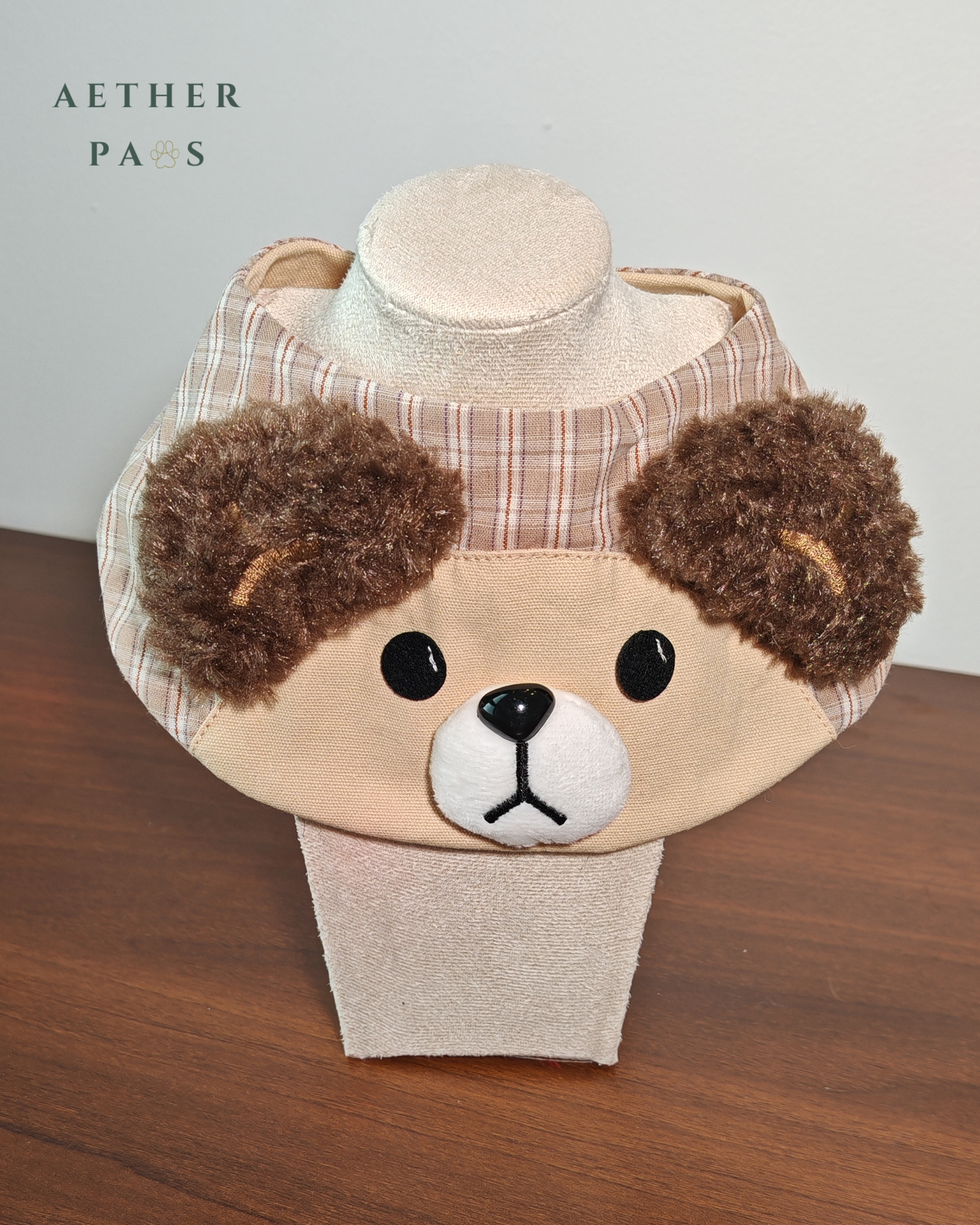 Sweet Peach Teddy Bib