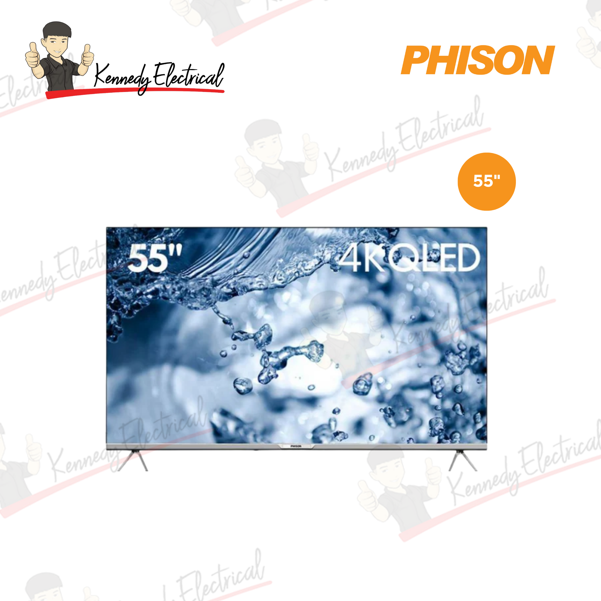 Phison 55" QLED Slim Edge Google TV PTV-Q5550G