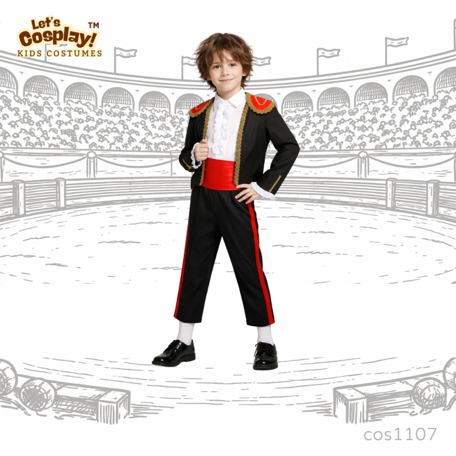 兒童西班牙鬥牛士主題服裝 Spain Costume Boy 國際文化日 International Day Costume COS1107