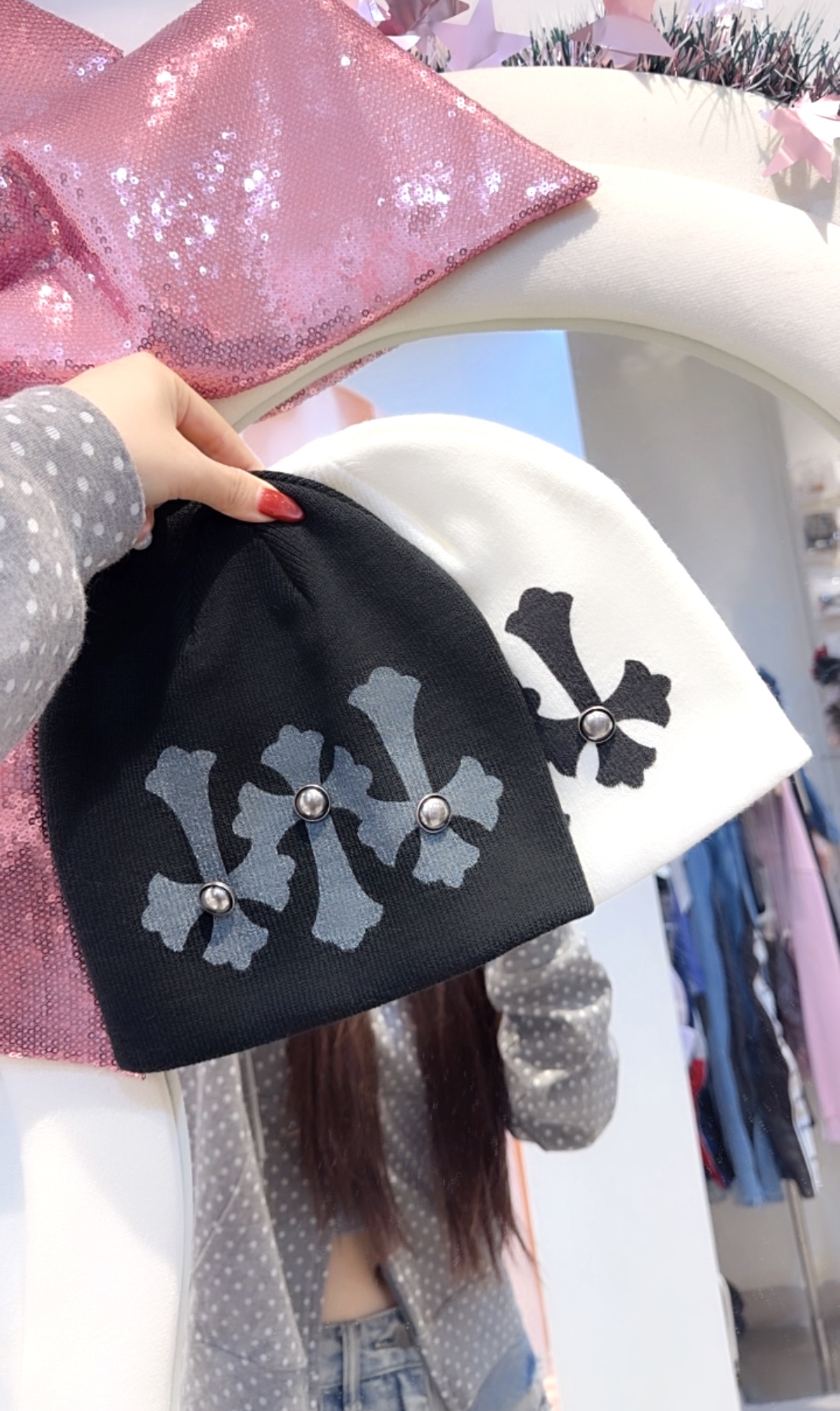 Nyunyu十字架包頭冷帽