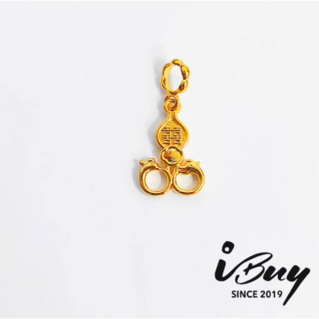 916 HARD GOLD WEDDING JOY ABACUS/ COMB/ SCISSORS/ MIRROR/ SHOE/ RUYI/ BASKET/ RULER CHARM BEAD 916 硬金  囍 算盘/ 梳子/ 剪刀/ 镜子/ 鞋子/ 如意/ 金斗/ 尺子串咀