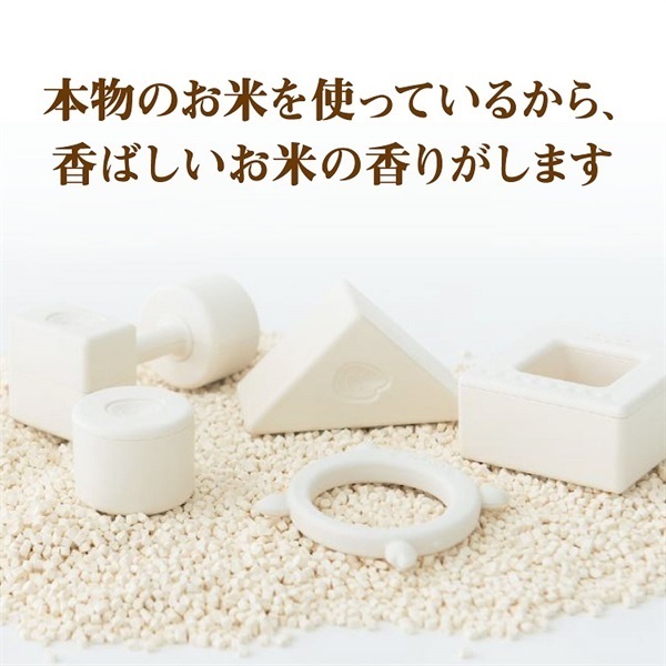 現貨🌸日本直送 |People日本智育系列米的咬舔牙膠(米製品玩具系列)