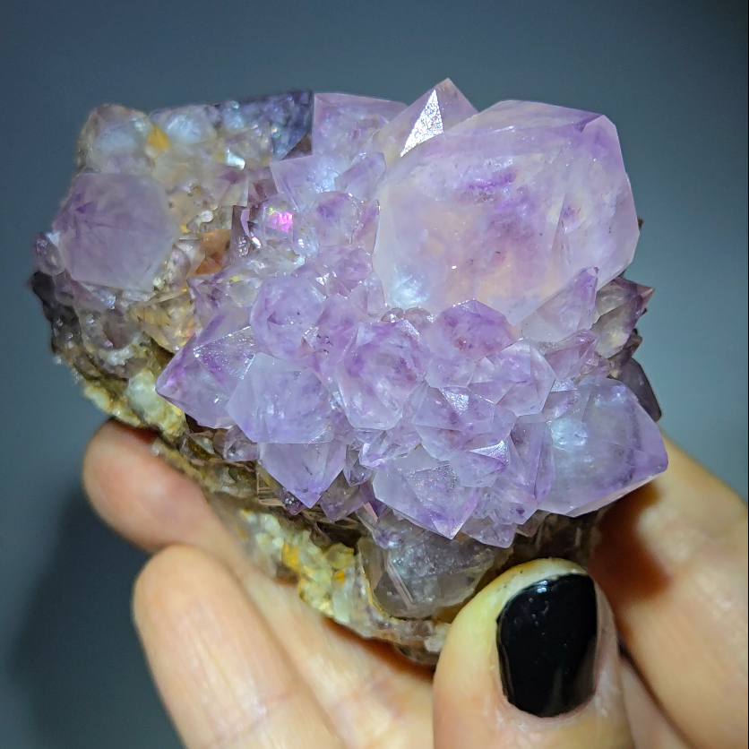 Spirit cactus quartz with rainbows - SPQ12
