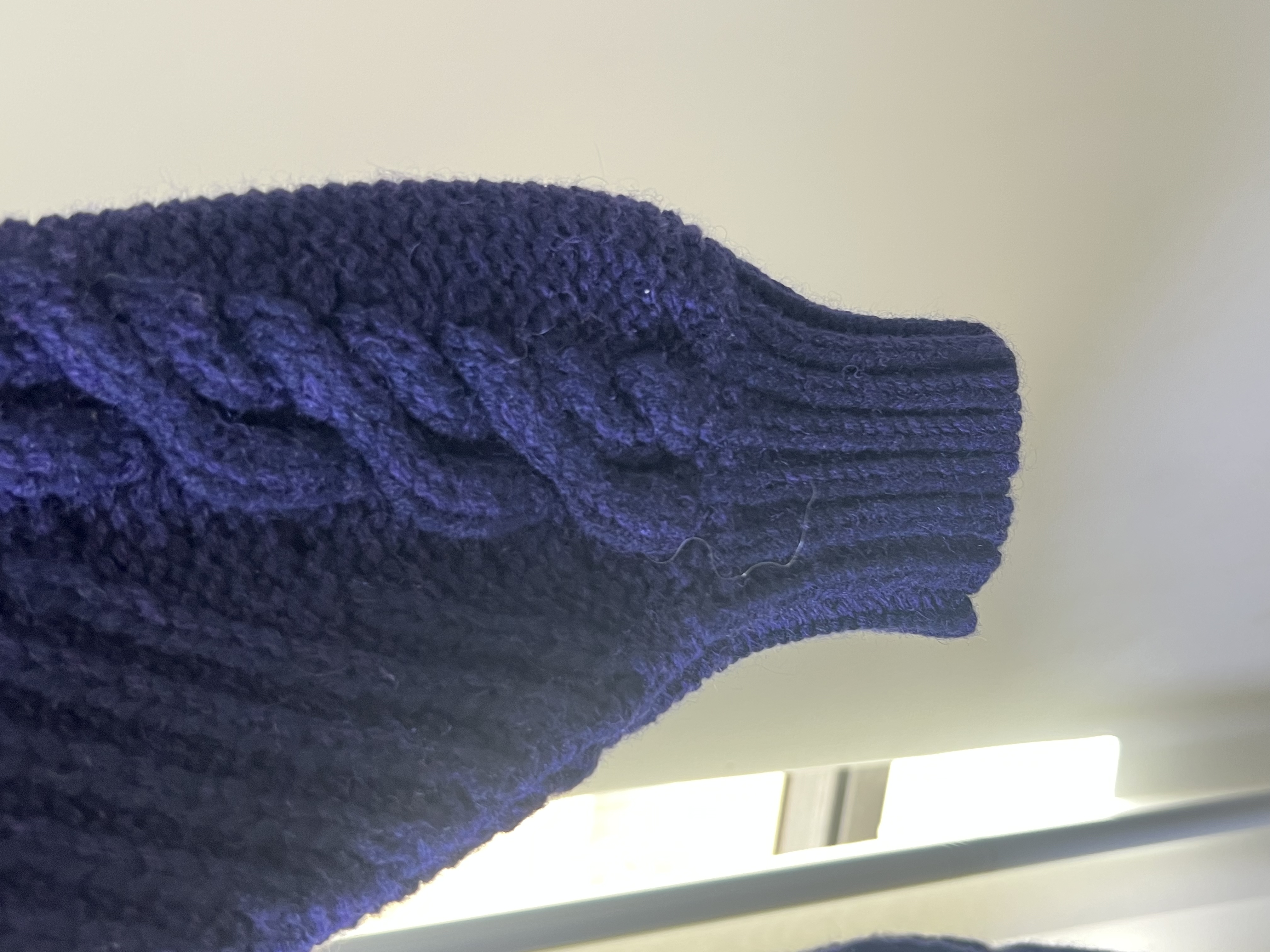 Pre-Owned Chanel Navy Cable Knit Sailor Collar Sweater / Product Code: 26041908