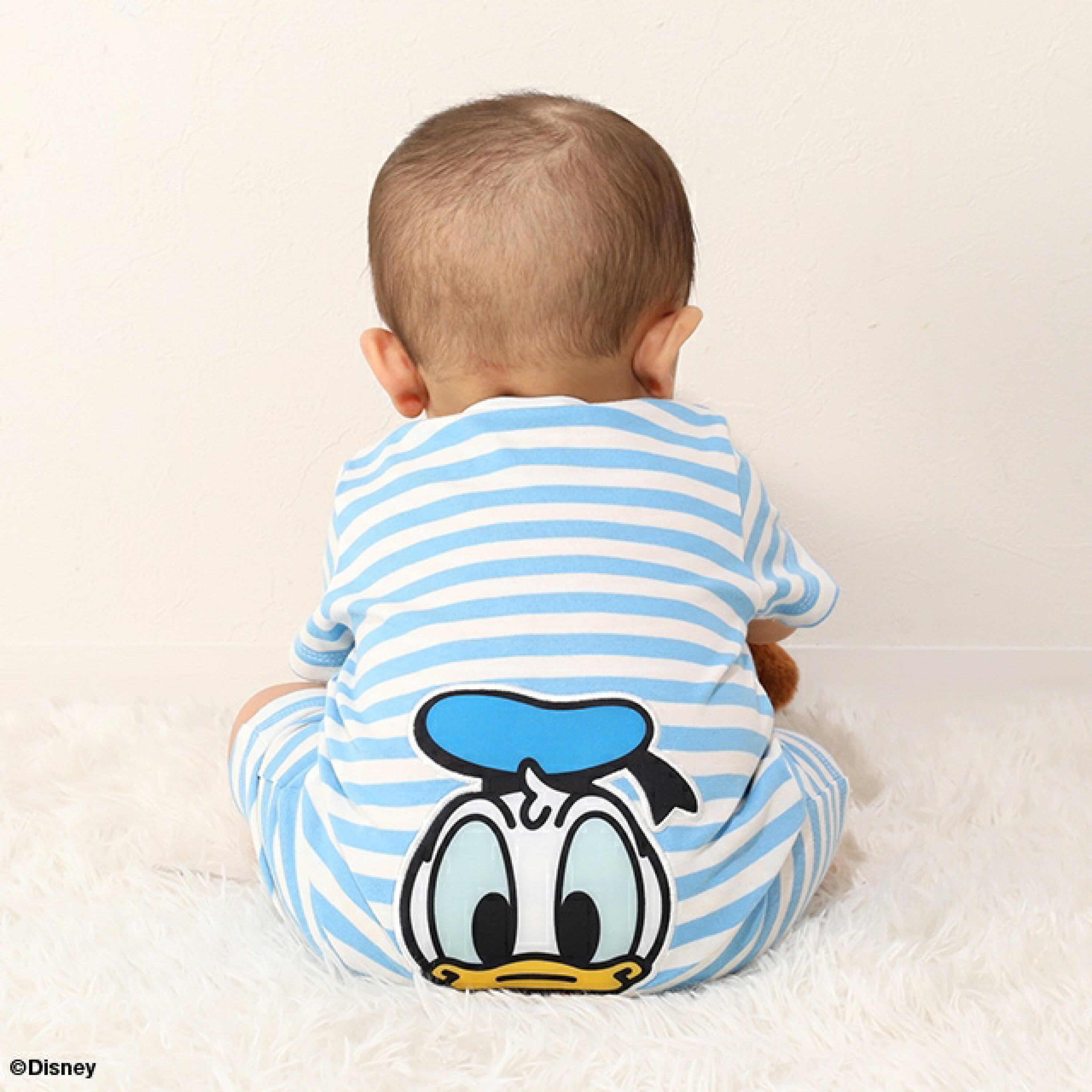 🇯🇵預訂 日本直送🇯🇵Babydoll x Disney六色臀部人物大貼花條紋短袖連身服