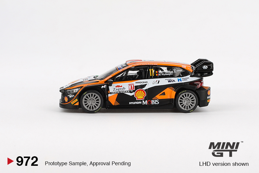 Mini GT 1/64 Hyundai i20 N Rally1 #11 2023 Rally Croatia  Power Stage Winner - MGT00972-BL