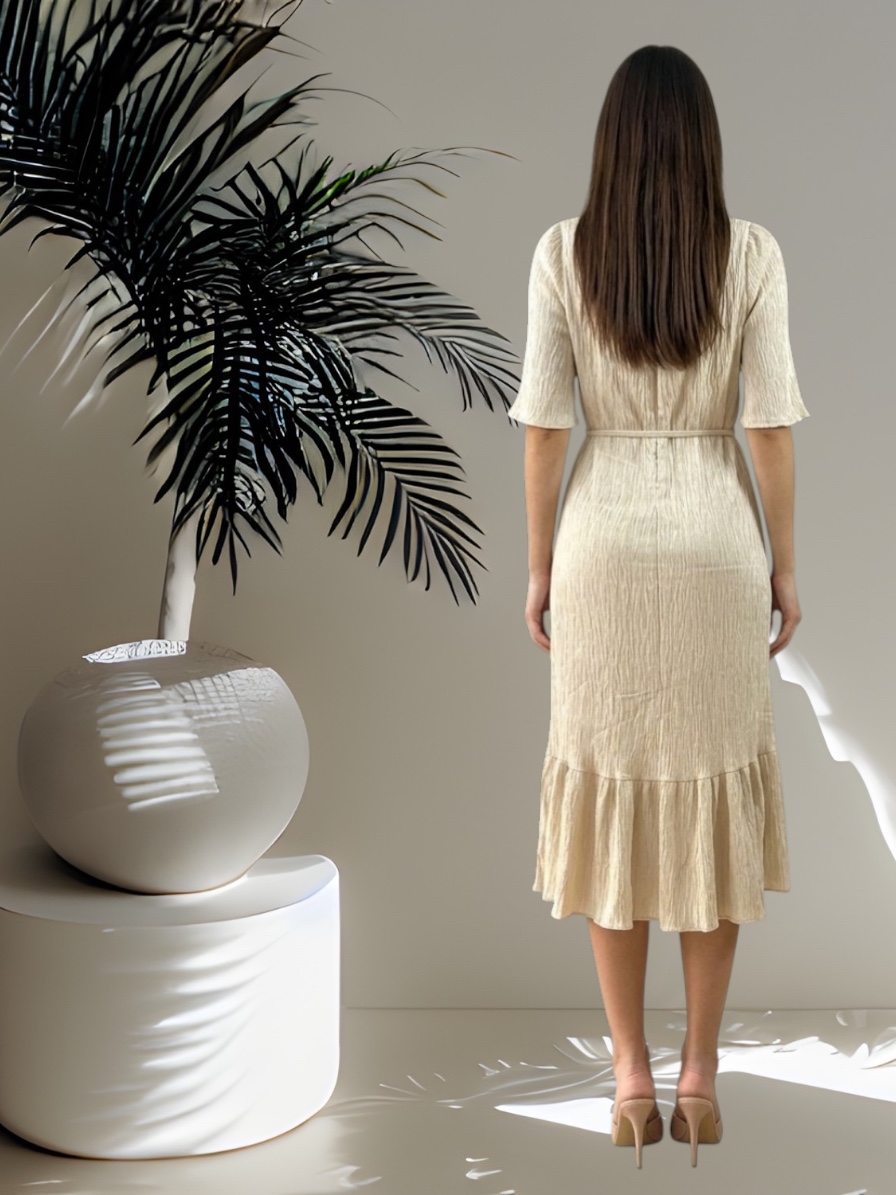 W80030 - Crinkle Serenity Dress