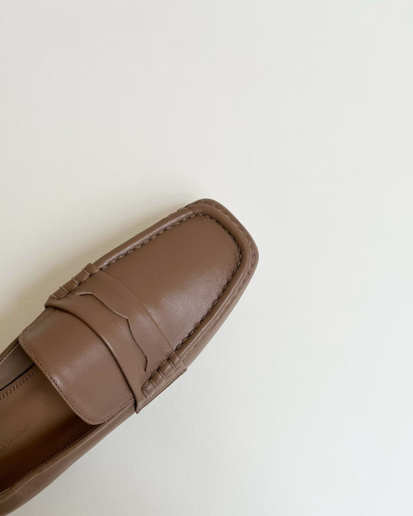 英倫風樂福鞋 1cm羊皮