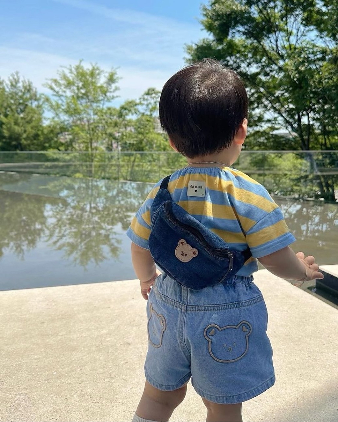 DOTTODOT 夏日出遊系列-休閒牛仔腰包