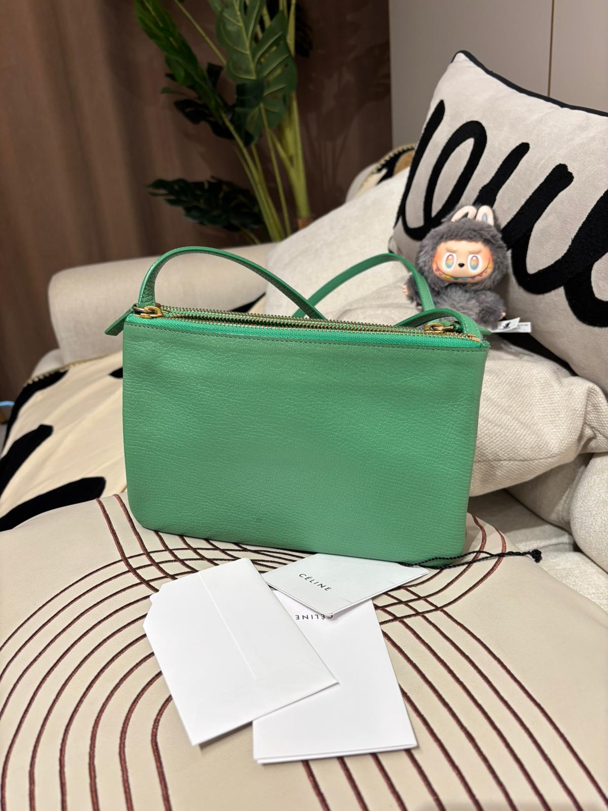 Celine Trio Bag Calfskin 100%Authentic, 90%New ✅Dust bag