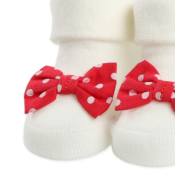 🇯🇵預訂 日本直送🇯🇵兩色立體蝴蝶結新生兒襪