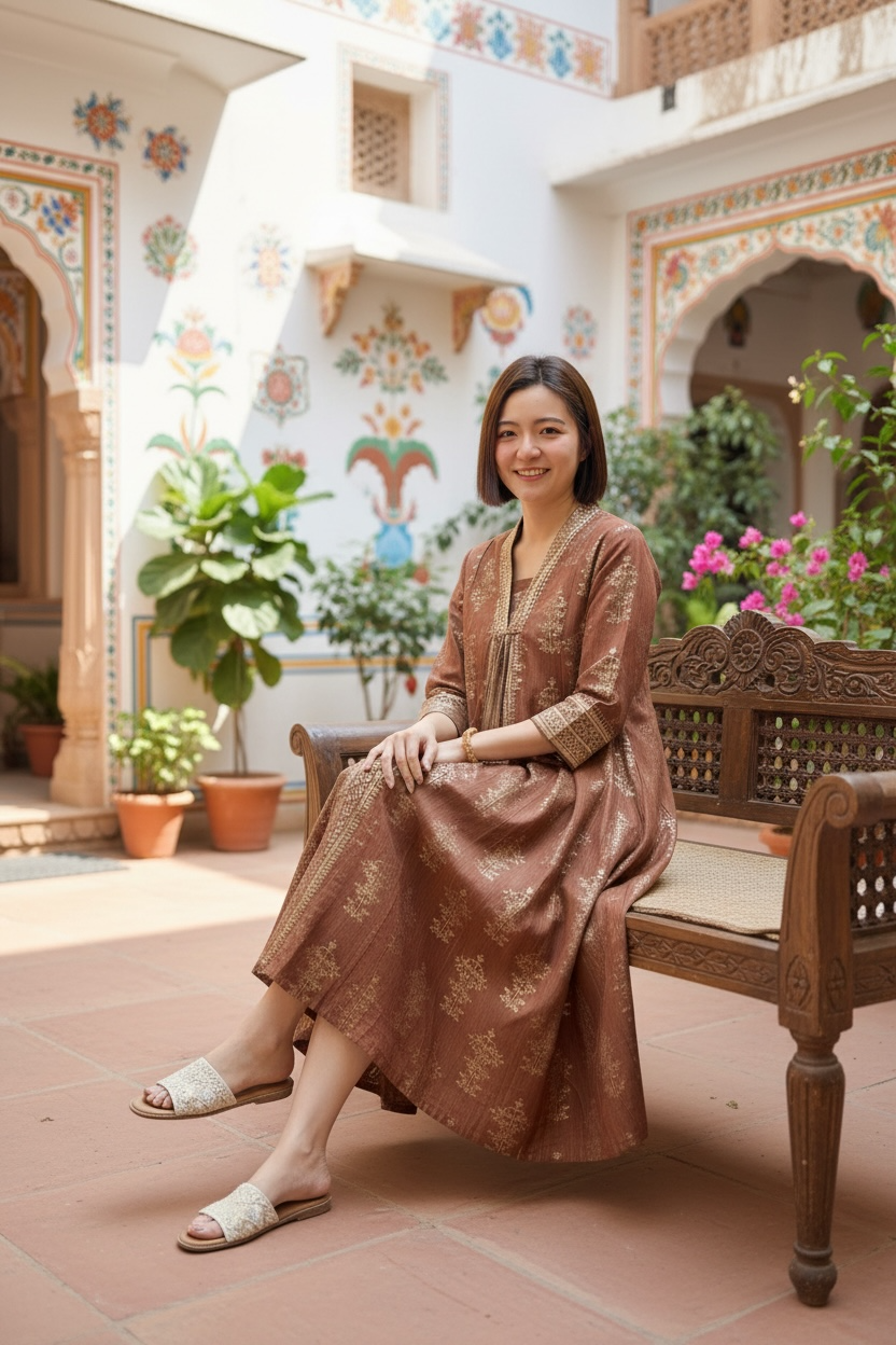 Orange X Choco Tone A-Line Foil Stamping OP47" #1412