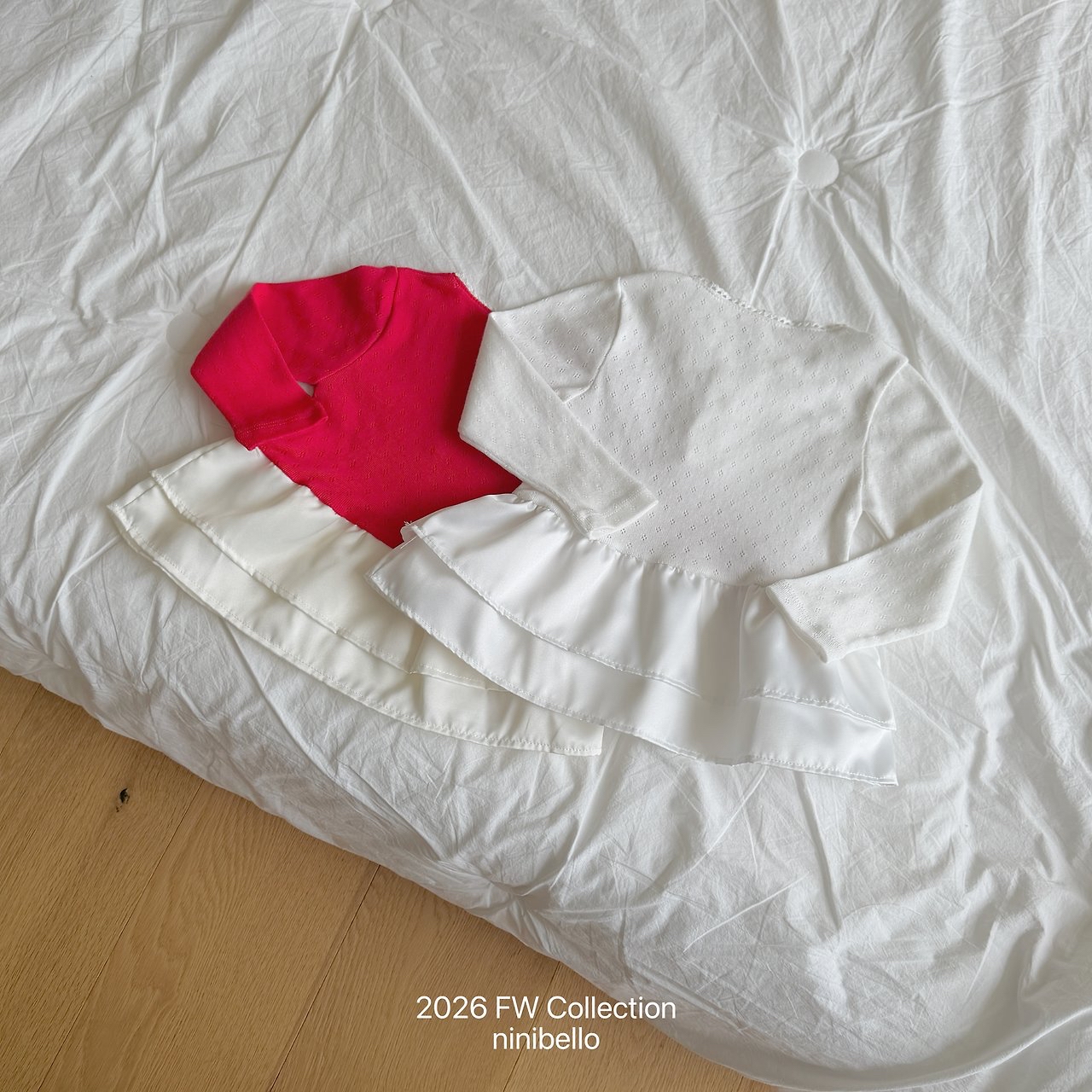 Ninibello | Eyelet Tulip Layered T-shirt 