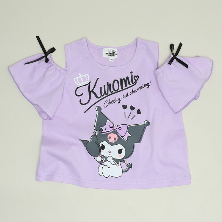 🇯🇵預訂 日本直送🇯🇵Babydoll x Sanrio系列四色人物印花絲帶露肩短袖T恤