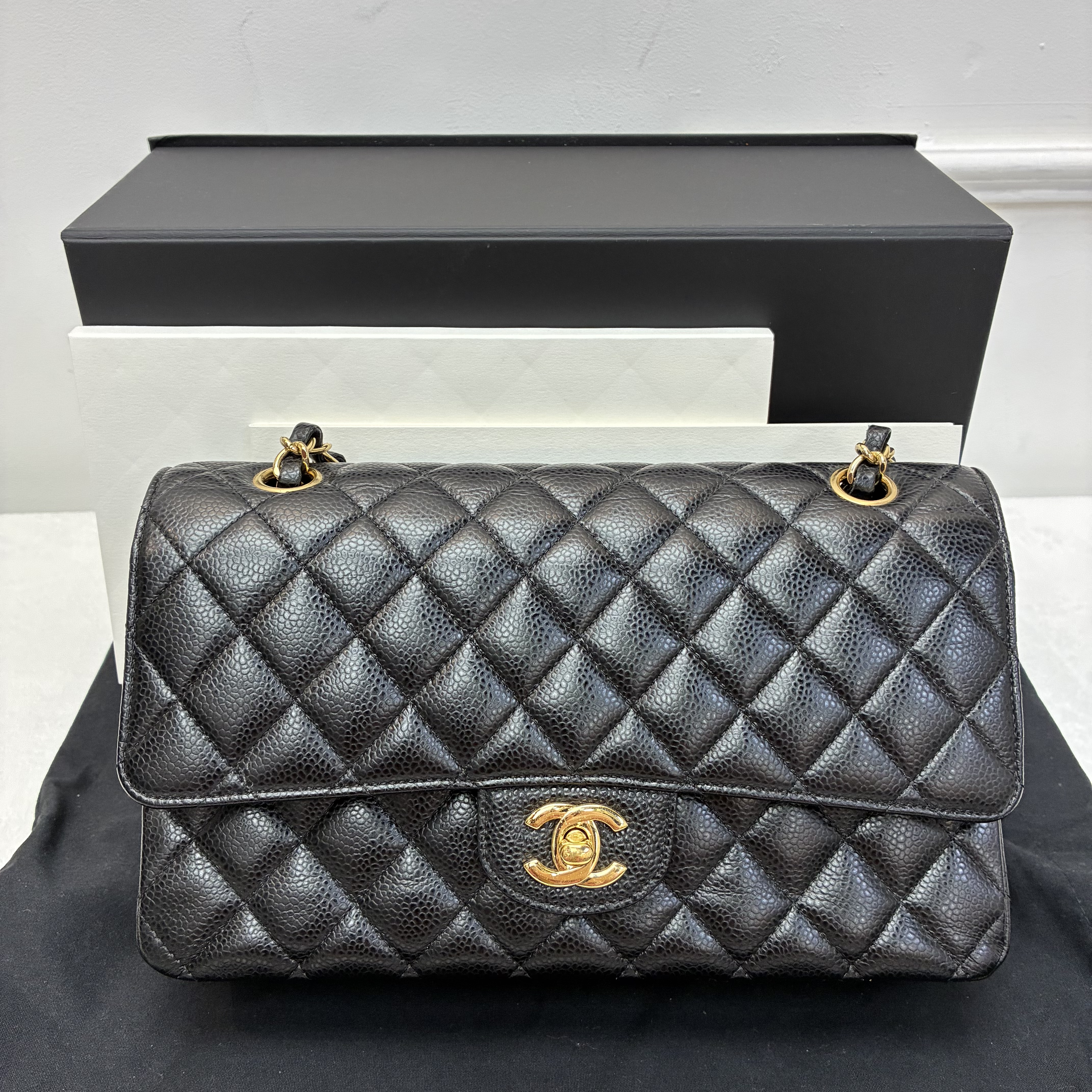 Chanel CF牛皮荔枝紋