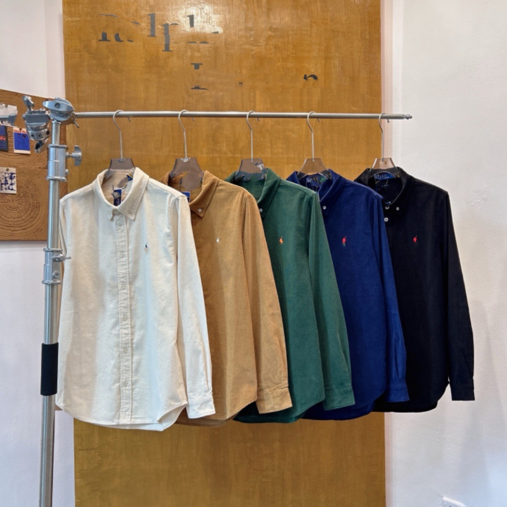 預訂 Polo Ralph Lauren燈芯絨小標刺繡恤衫 