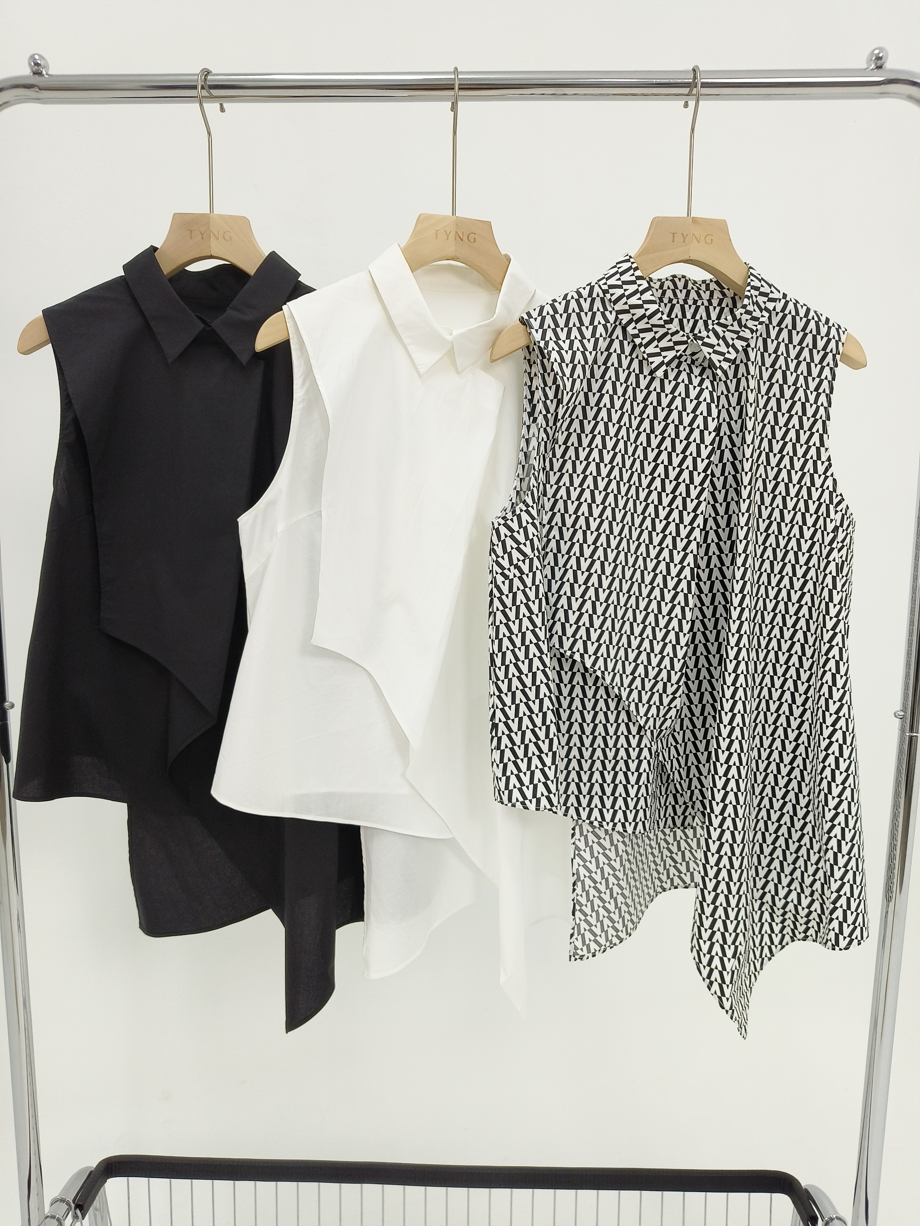 【设计师款】立领不规则衬衣