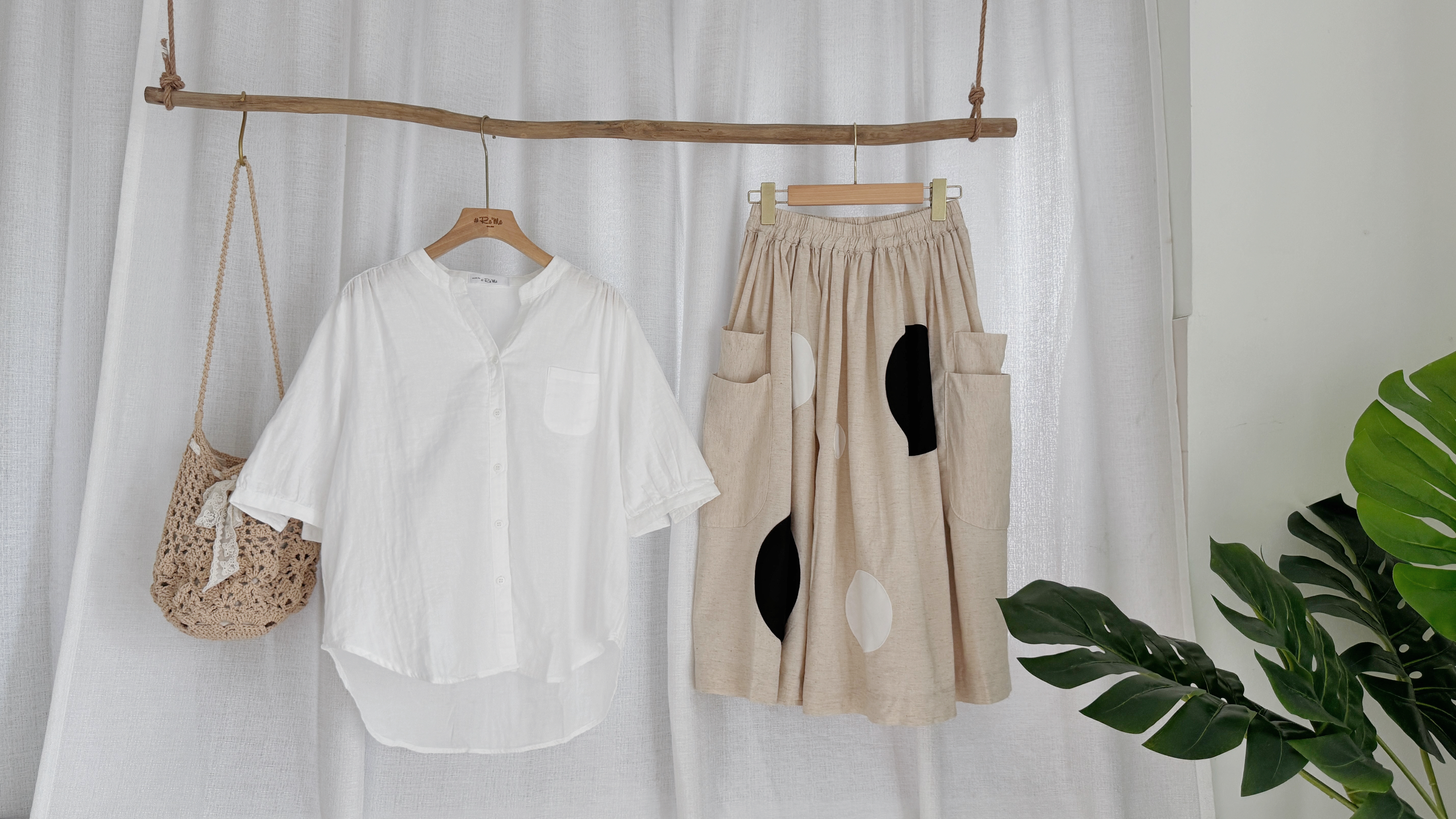 小圈子文艺感棉麻半裙