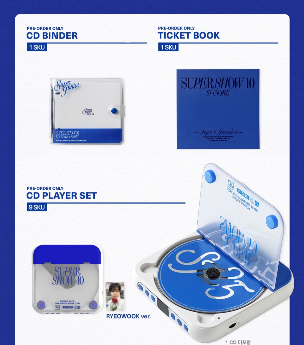  [ SM TOWN ] Super Junior Super show 10 SJ CORE 官方周邊