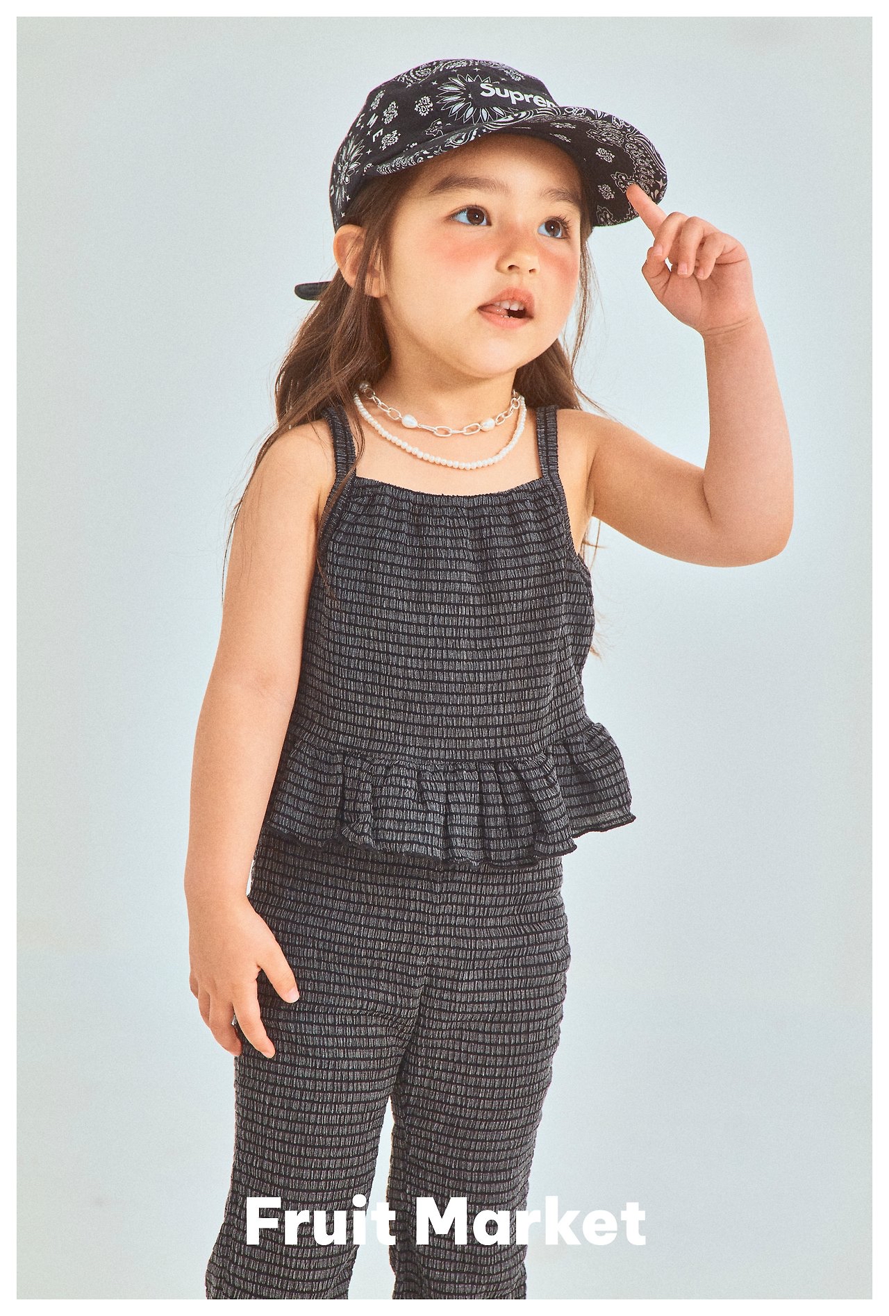 Fruit | sleeveless set ( Black M100-110)
