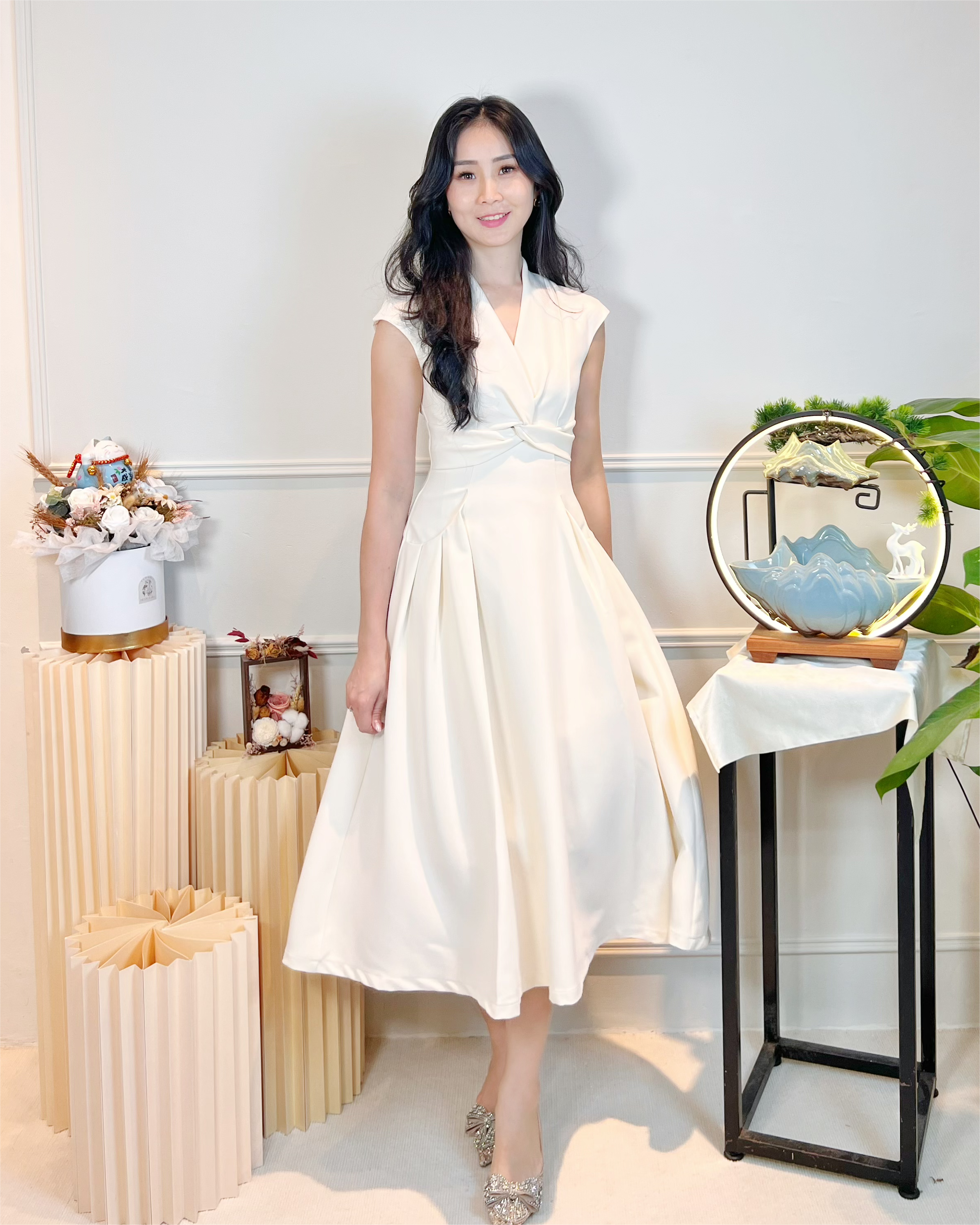 5092 Elena Grace Midi Dress