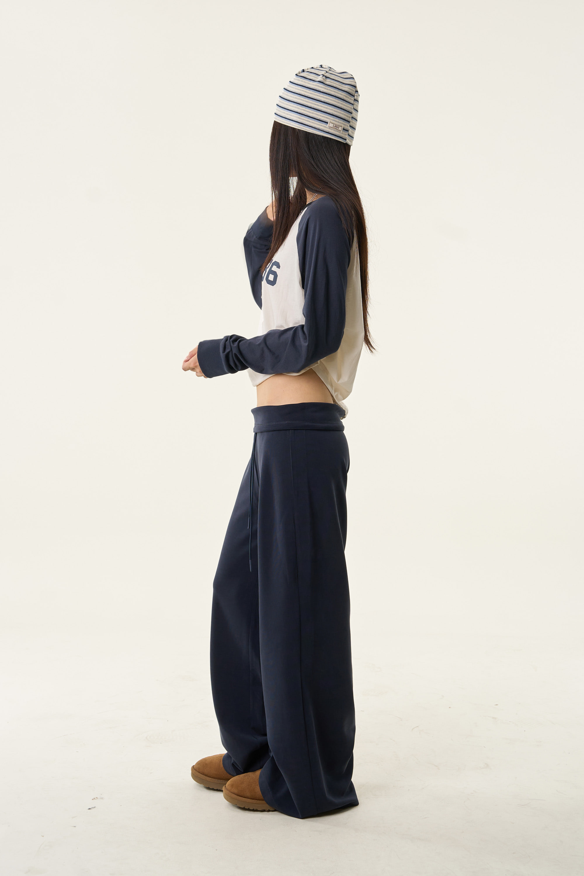 Graphic Raglan Long Sleeve Top