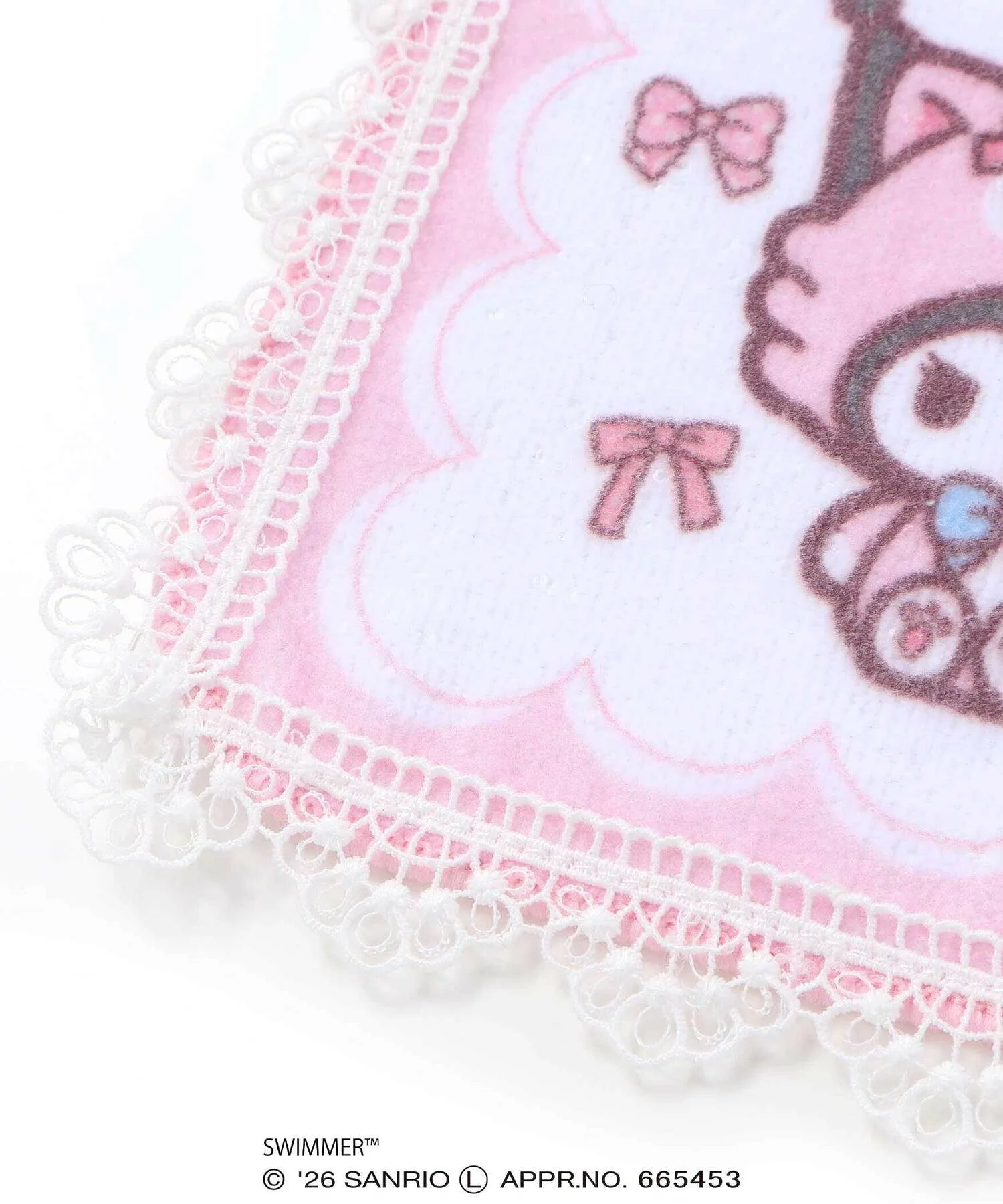 🆕【⭐訂購⭐】  日本直送🌀SWIMMER x #Sanrio 蕾絲邊小毛巾🌀[ELDD-0021][260503]