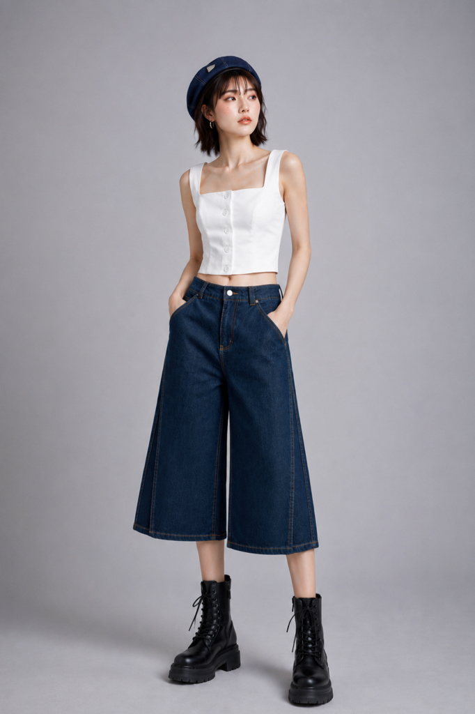 40435 Demi Denim Culottes