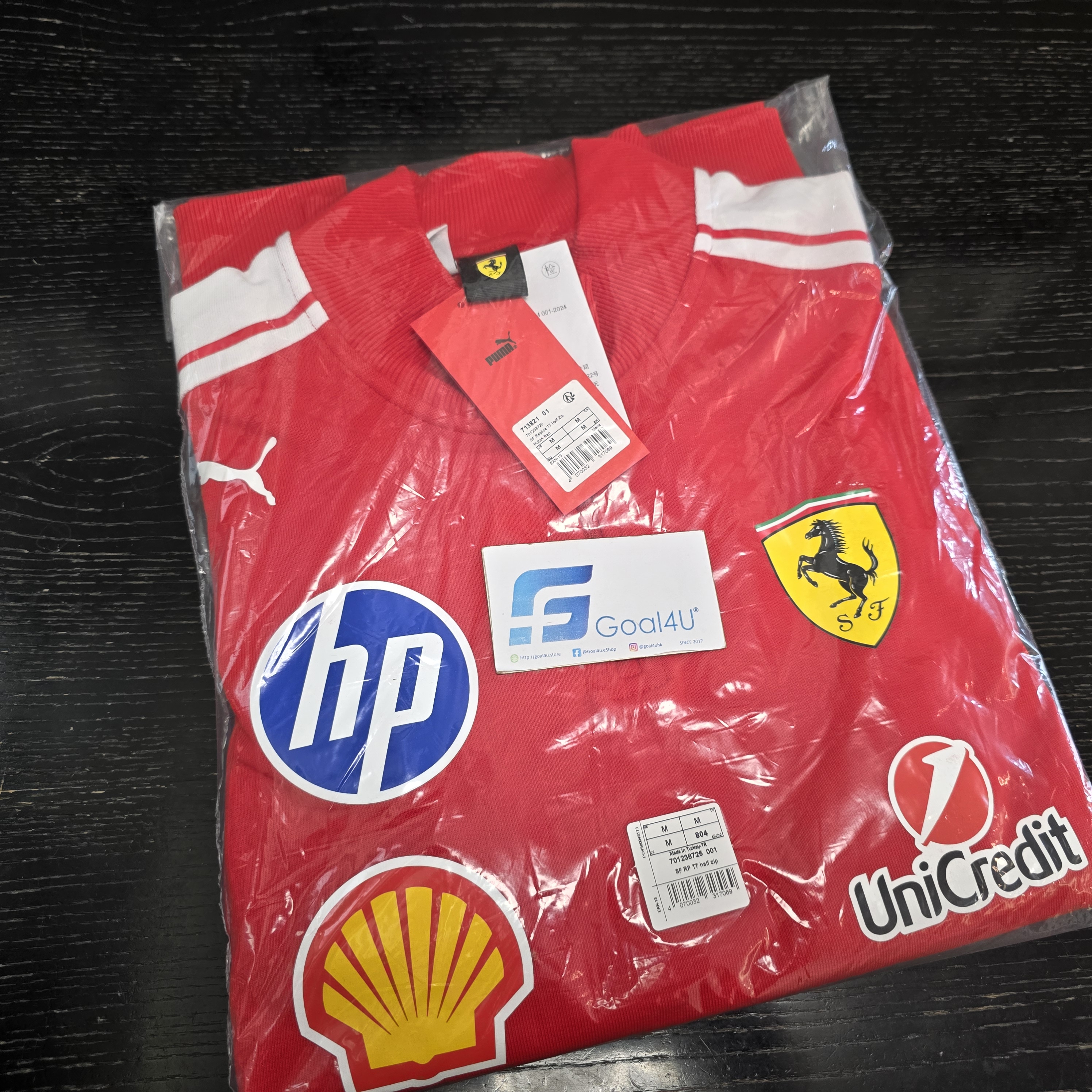 F1 Scuderia Ferrari 法拉利車隊 2026 官方Team T7 1/4 拉鍊運動上衣 701238728