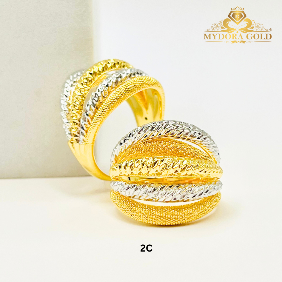 MYDORA Cincin Adira Pahat Pasir Exclusive 5 Layer (5G) l EMAS 916/22K