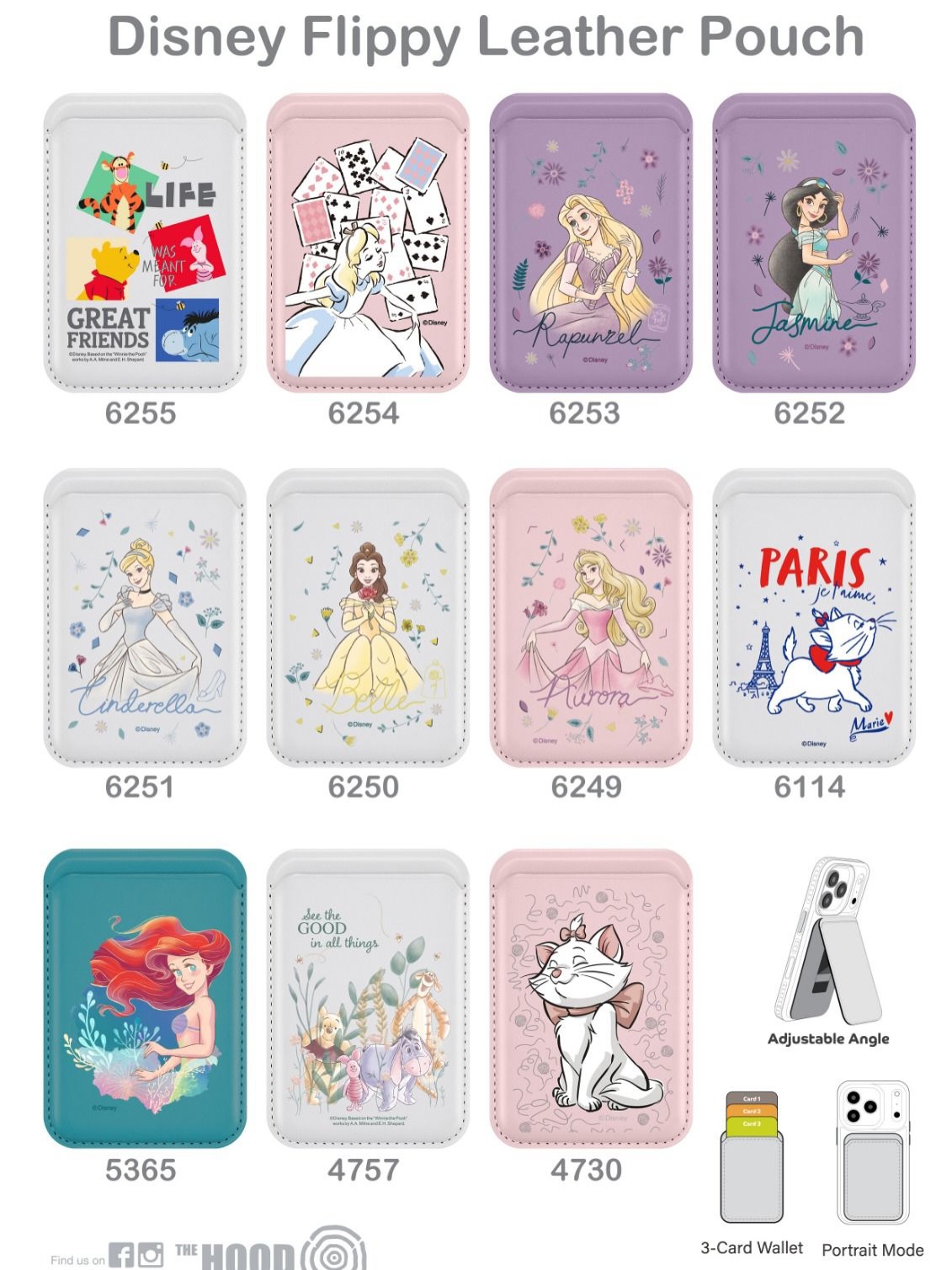 正版授權 Disney 磁吸卡包支架