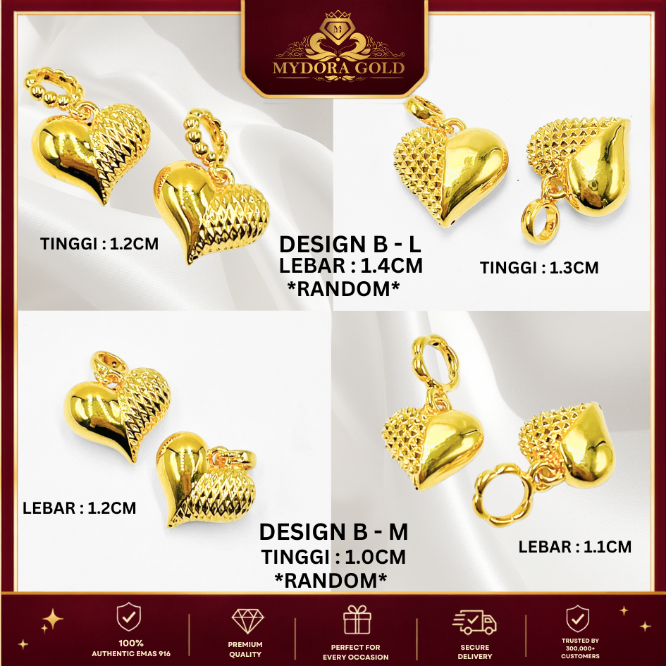 MYDORA Charm Radiant Love Gemuk (5G) l EMAS 916/22K