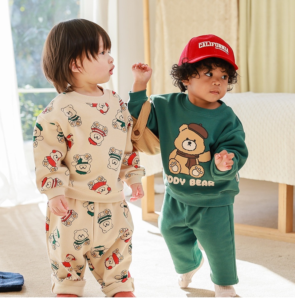 UBMOM 2023 Winter Teddy Series Berry Teddy 運動上衣-綠色