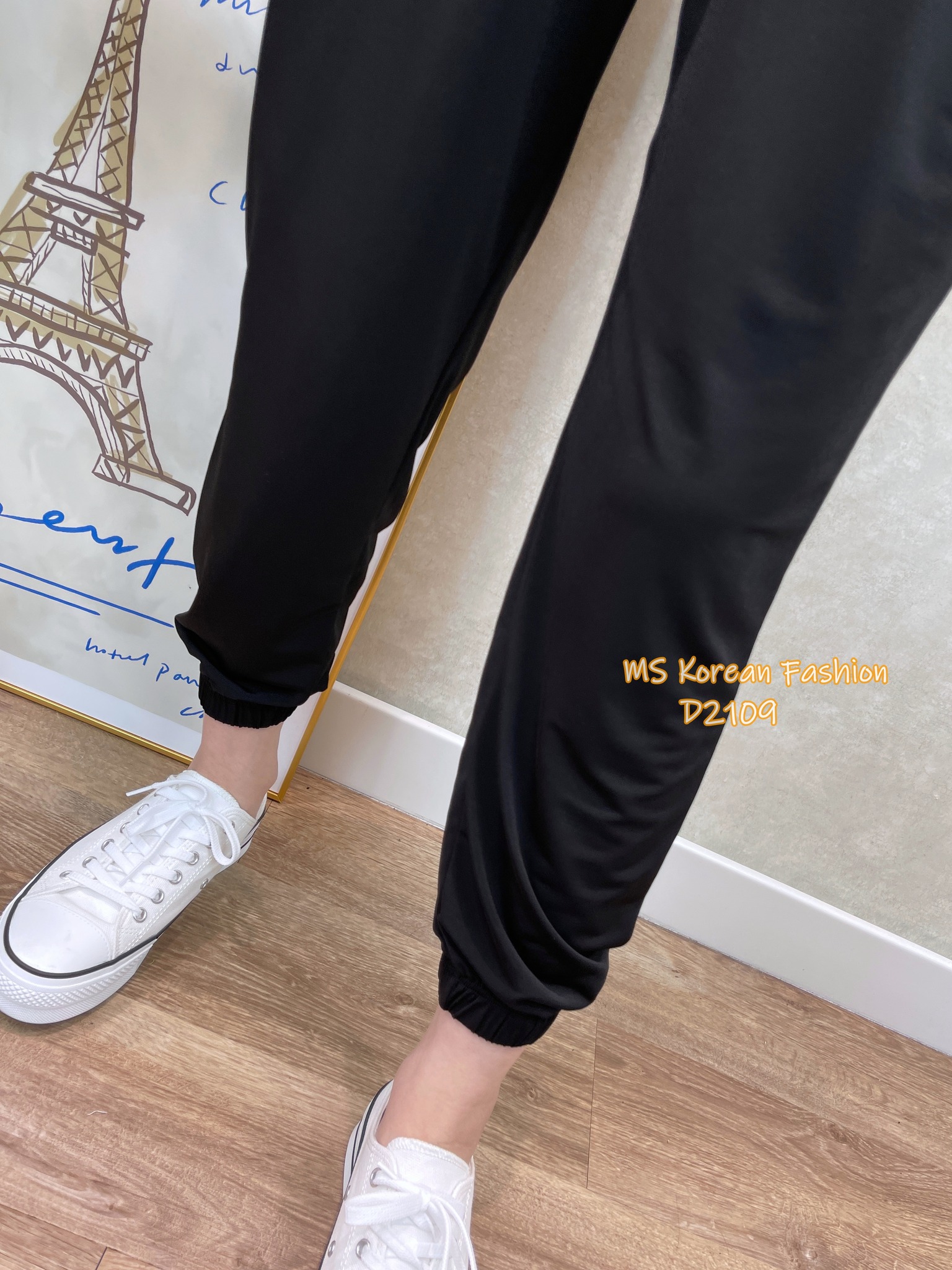 D2109 韓國🇰🇷冰涼料束腳休閒褲