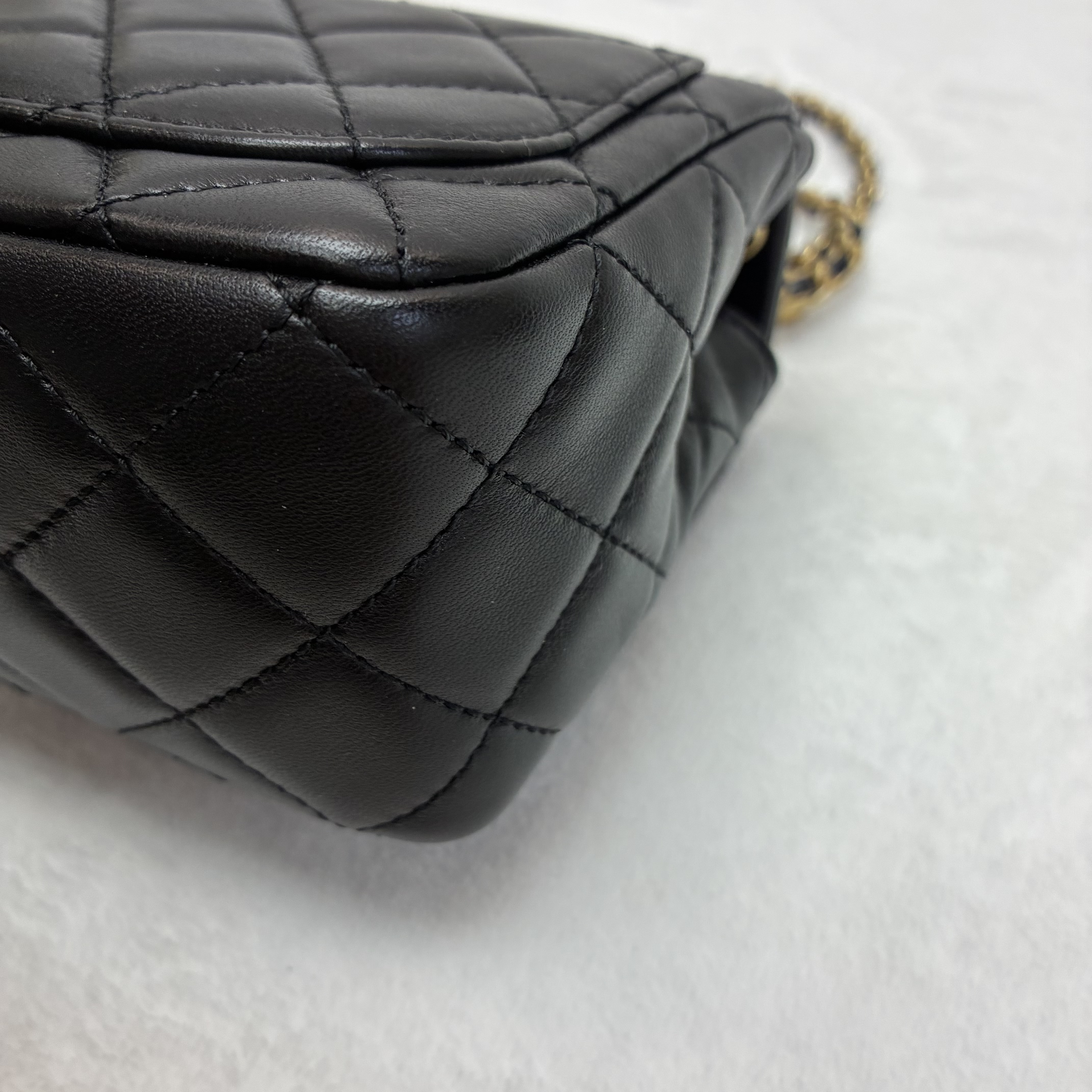 Full set Chanel淡金扣金球Mini